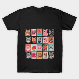 a lot of cats in the frames T-Shirt